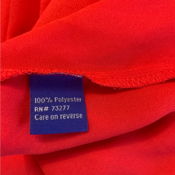 NWT Apt. 9 Red Sheer V-Neck Tank Top in US XS - Picture 6 of 8